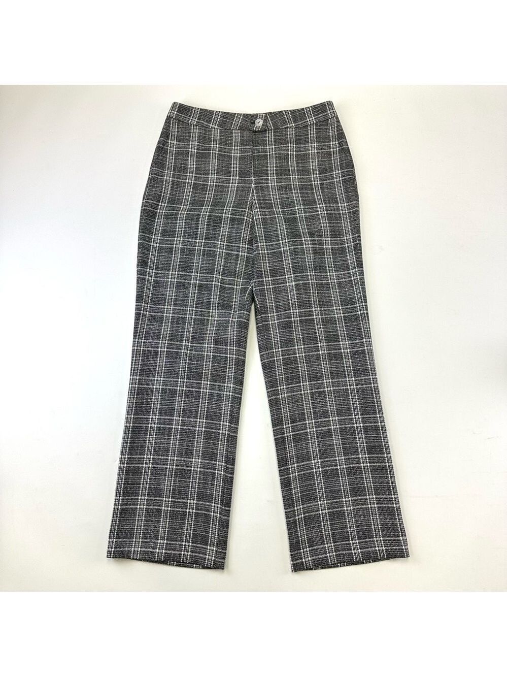 Marc Aurel check womens trouser Size 6 black white straight leg Office career